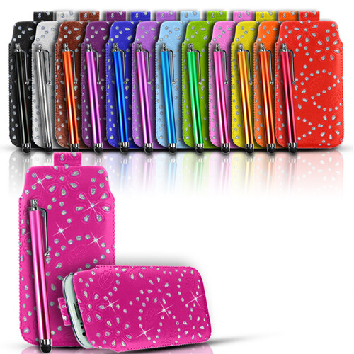 Bling leather slide - leather,