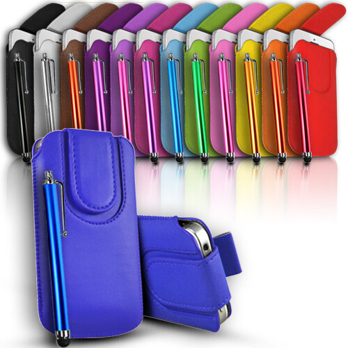 Magnetic button leather slide - leather,