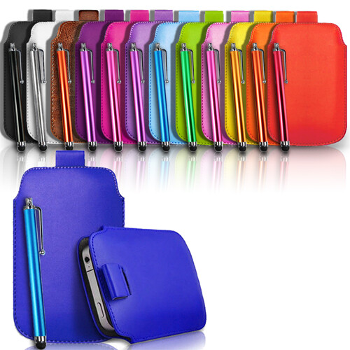 Leather slide phone - leather,