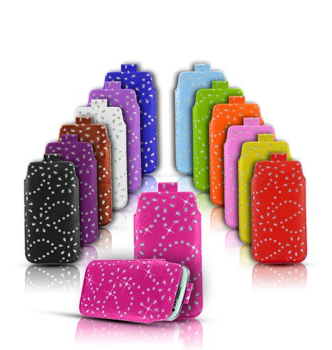 Diamond bling leather pull - diamond,